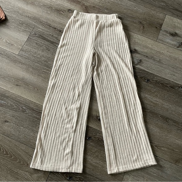 Set of 3 SHEIN lounge pants Brown & Blue (NWOT) Size Med Ribbed pair Size Small - Picture 5 of 5